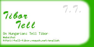 tibor tell business card